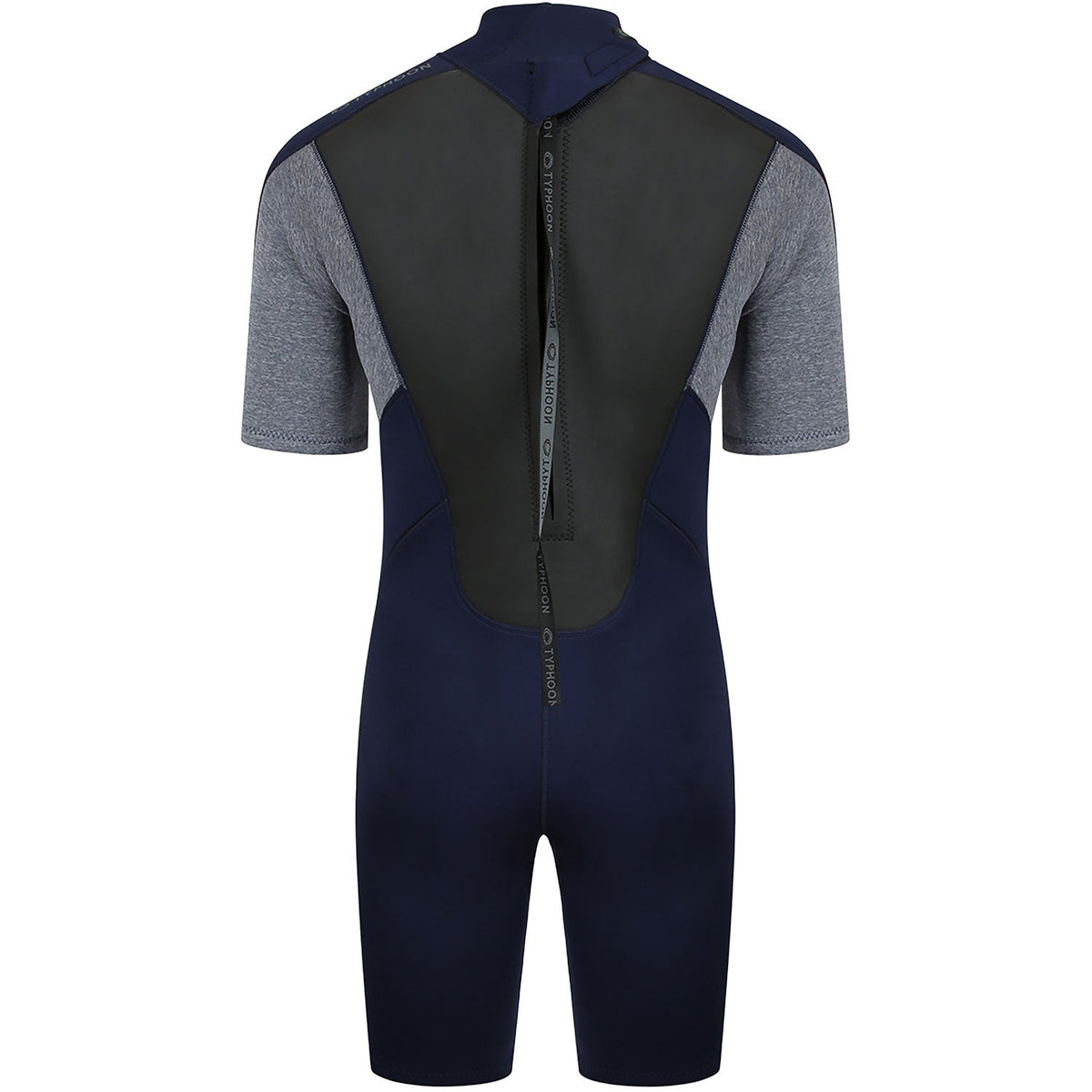 Typhoon Storm3 3/2mm Shorty Wetsuit - Navy/ Grey Marl