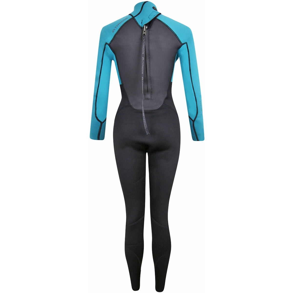 Typhoon Womens Storm3 3/2mm Backzip Wetsuit - Aqua