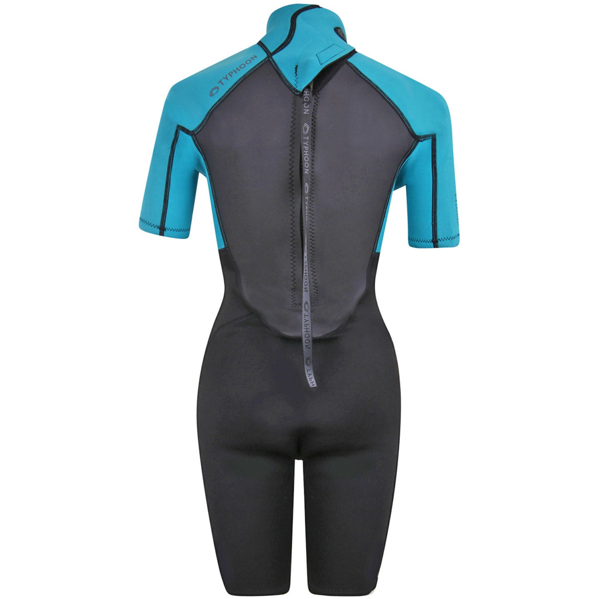 Typhoon Womens Storm3 3/2mm Shorty Wetsuit - Aqua