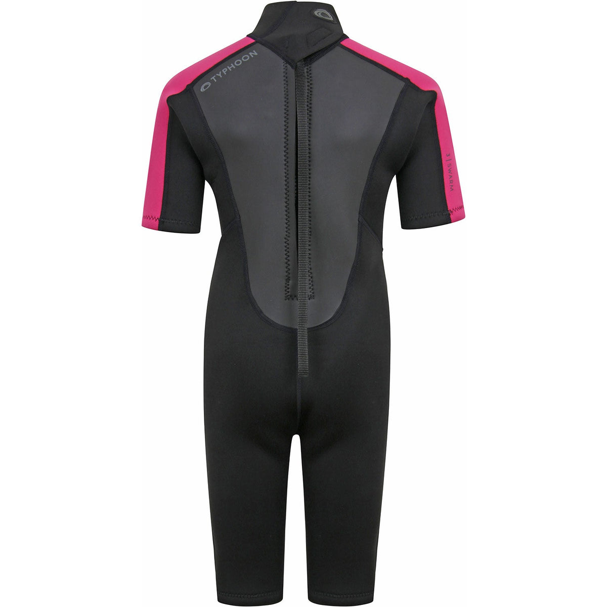 Typhoon Swarm3 Girls 3/2mm Shorty Wetsuit - Black/Pink