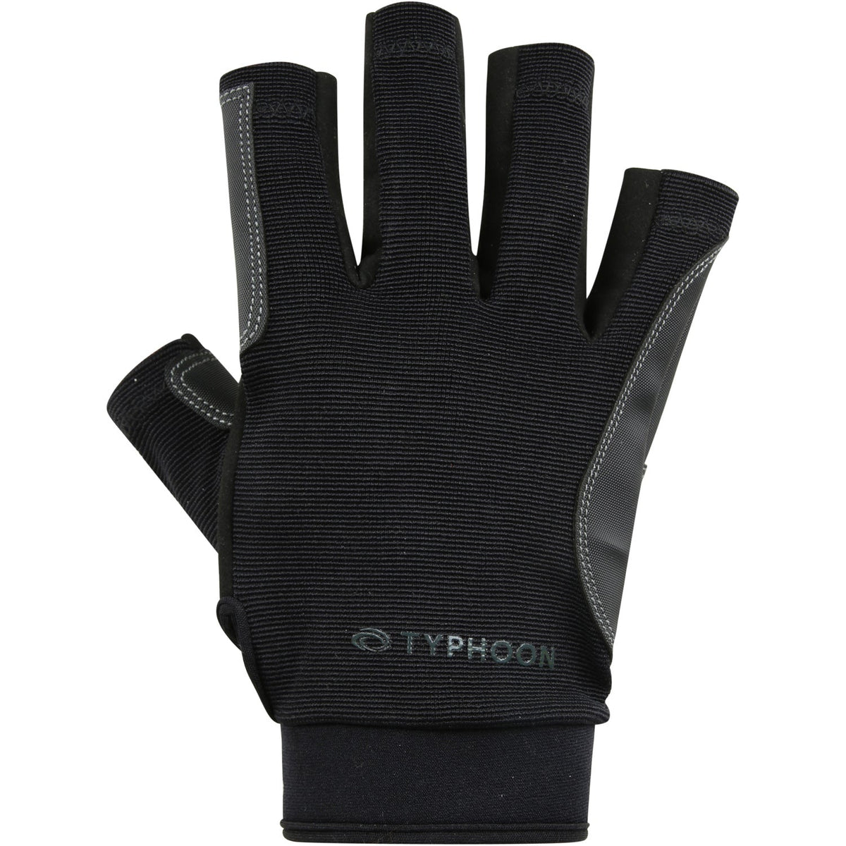 Typhoon Raceline 2.0 Half Finger Sailing Gloves - Black