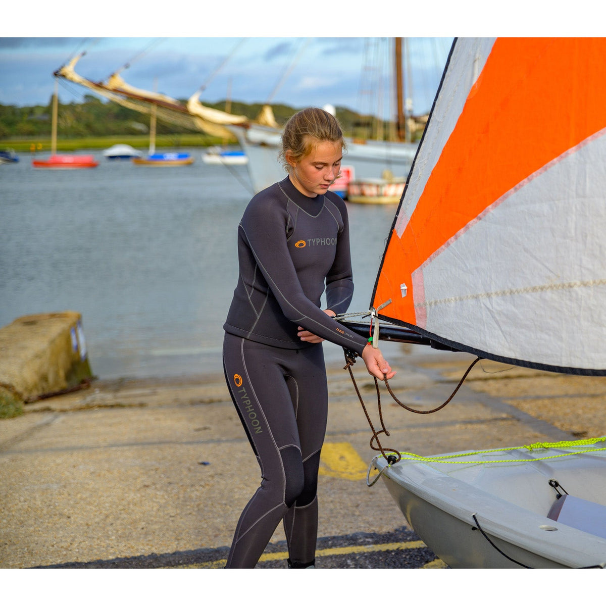 Typhoon Junior Caliso3 Wetsuit Top - Black