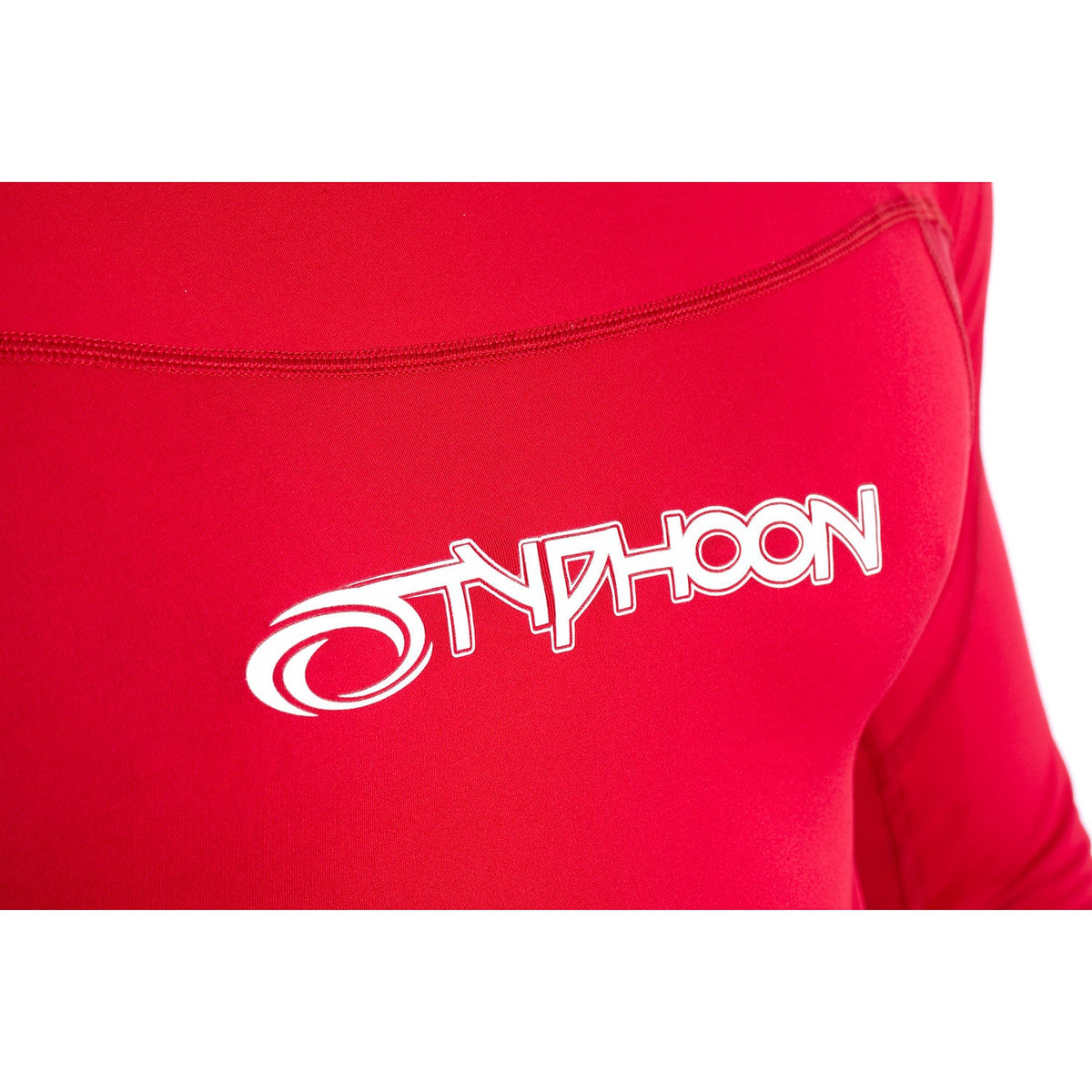 Typhoon Long Sleeve Flat Locked Rash Vest - Rich Red