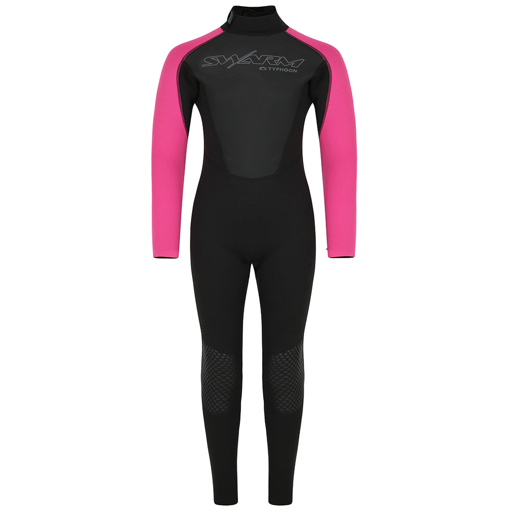 Typhoon Swarm3 Girls 3/2mm Fullsuit Wetsuit - Black/Pink