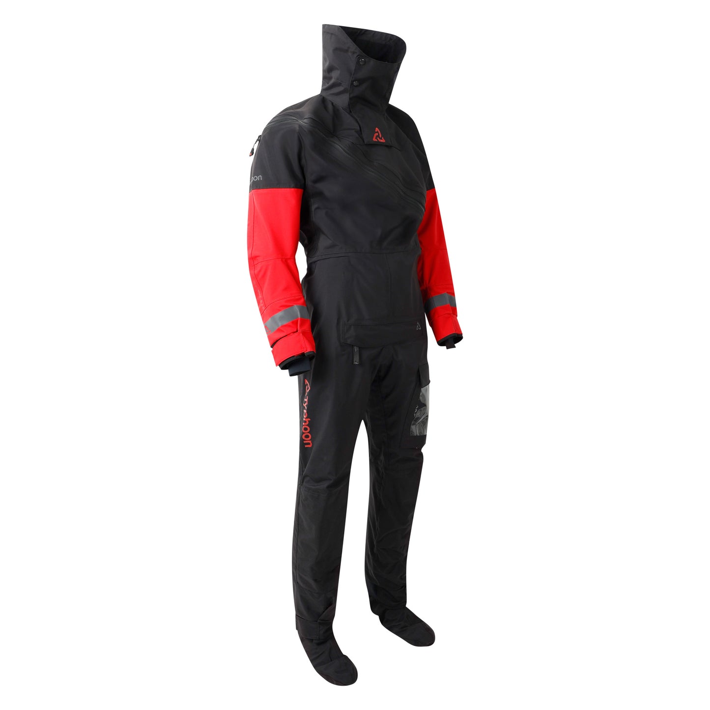 Typhoon Max B 2.0 Drysuit & Undersuit | Con-Zip |- Black Red
