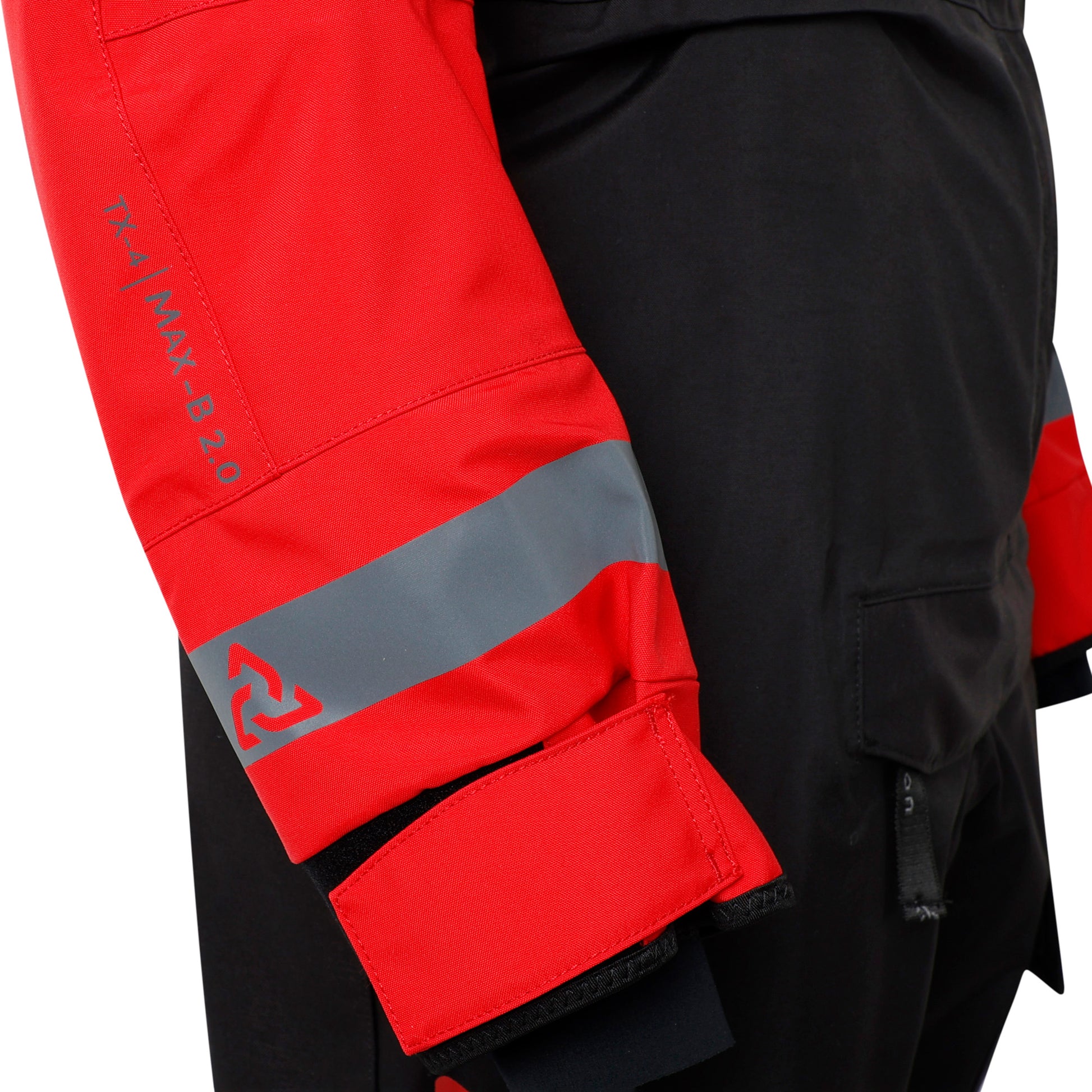  Typhoon Max B 2.0 Drysuit & Undersuit | Con-Zip |- Black Red