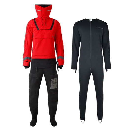  Typhoon PS440 2.0 HE Drysuit & Undersuit | Con-Zip- Red/Black