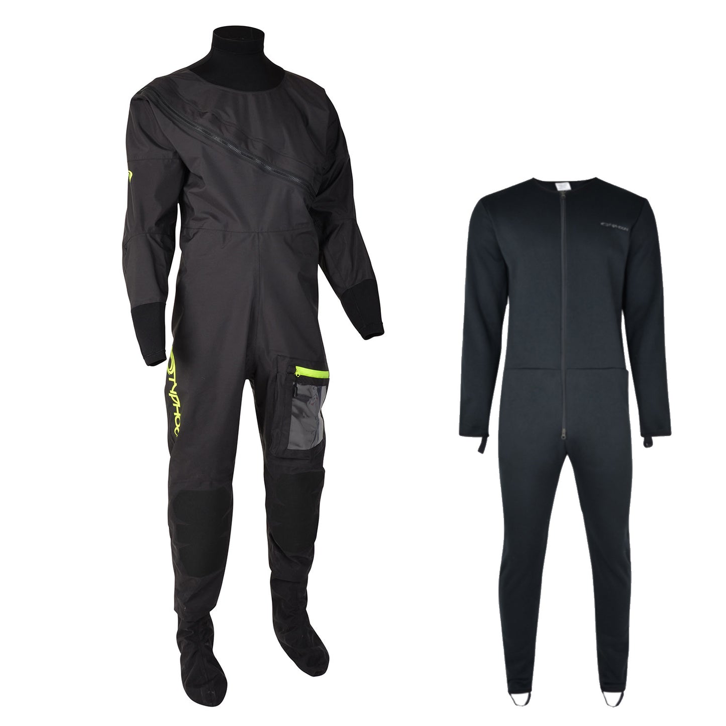  Typhoon Ezeedon 4 Drysuit 100174 & Undersuit - Black