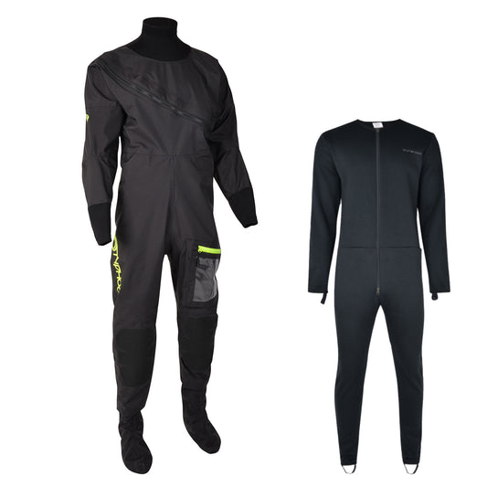  Typhoon Ezeedon 4 Drysuit 100174 & Undersuit - Black