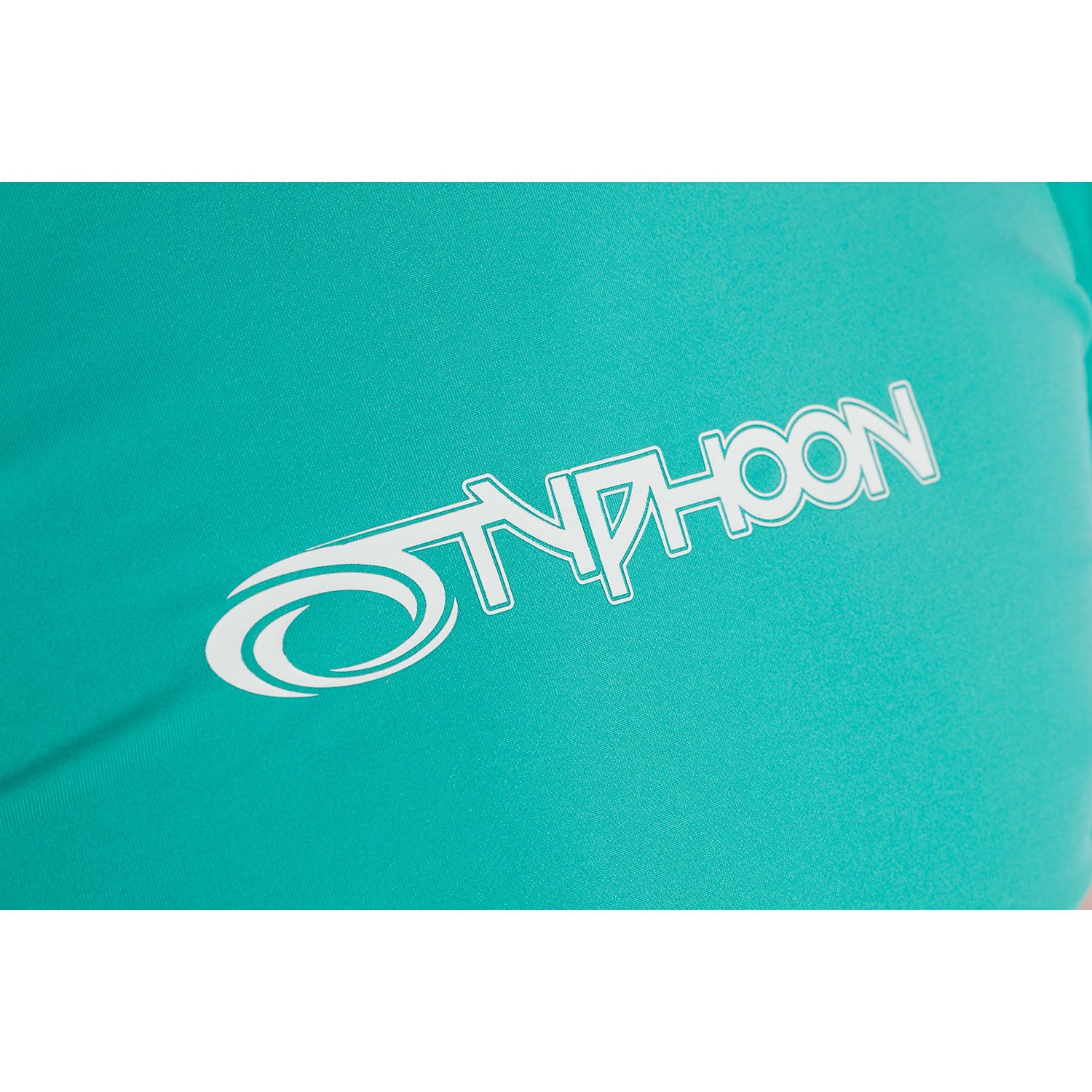  Typhoon Junior Short Sleeve Rash Vest - Aqua Green