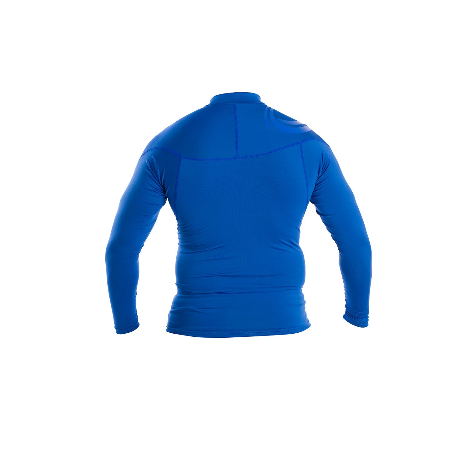  Typhoon Long Sleeve Flat Locked Rash Vest - Aqua Blue