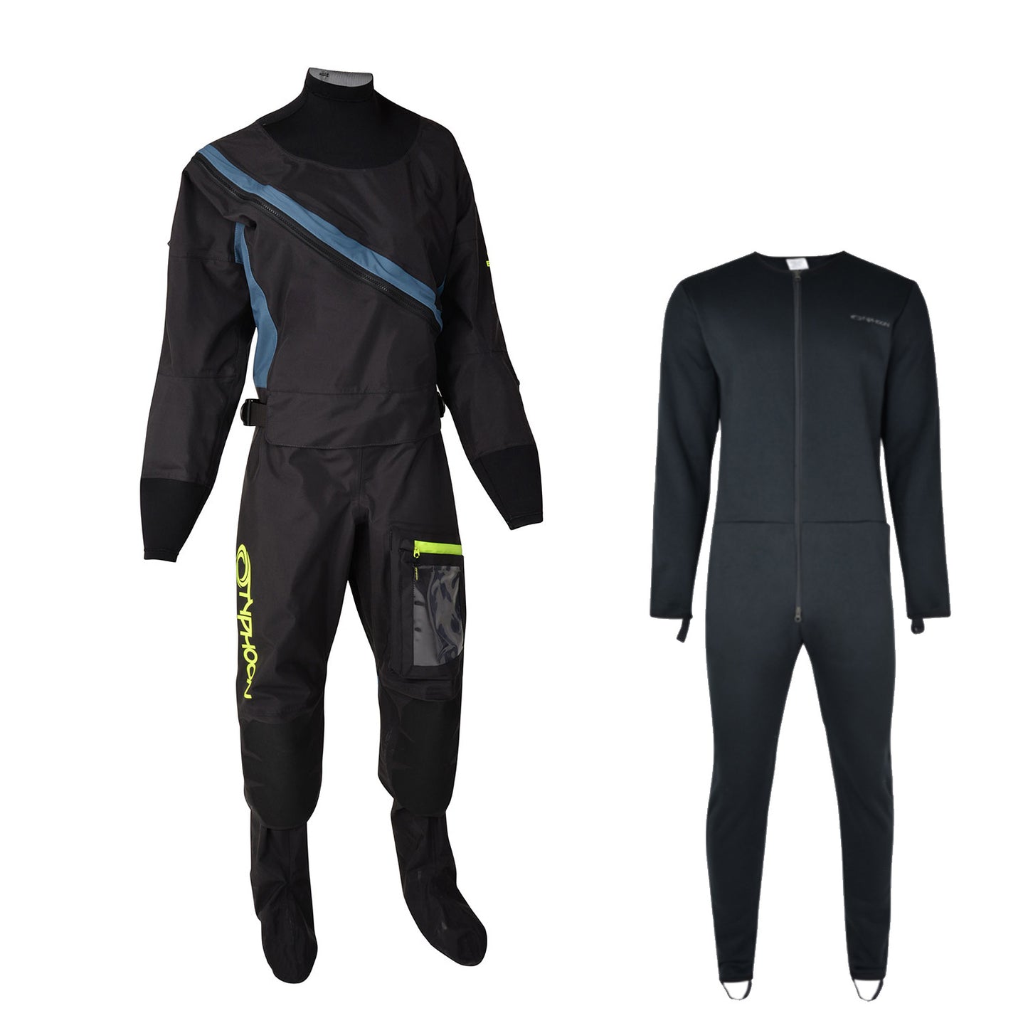  Typhoon Ladies Ezeedon 4 Drysuit 100175 & Undersuit - Black