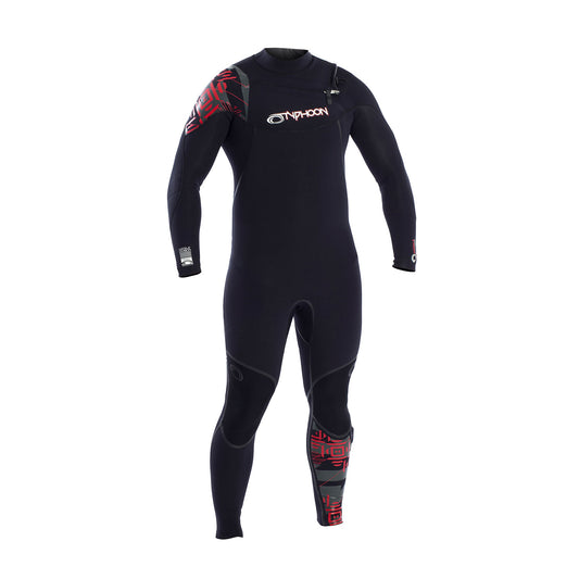  Typhoon Kona Liquid Seam 3/2mm Front Zip Wetsuit - Rustic Red