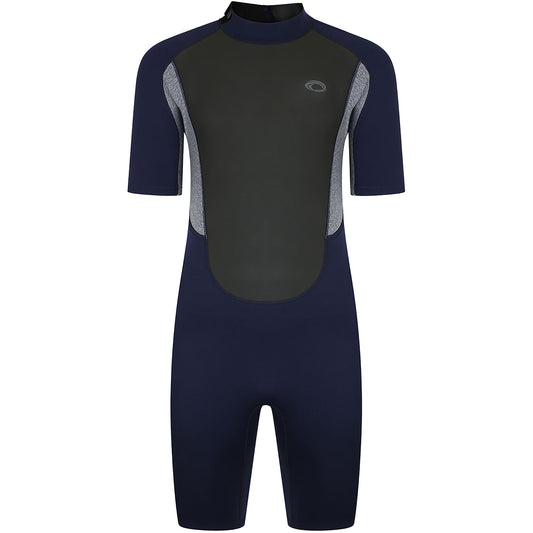  Typhoon Storm3 3/2mm Shorty Wetsuit - Navy/ Grey Marl