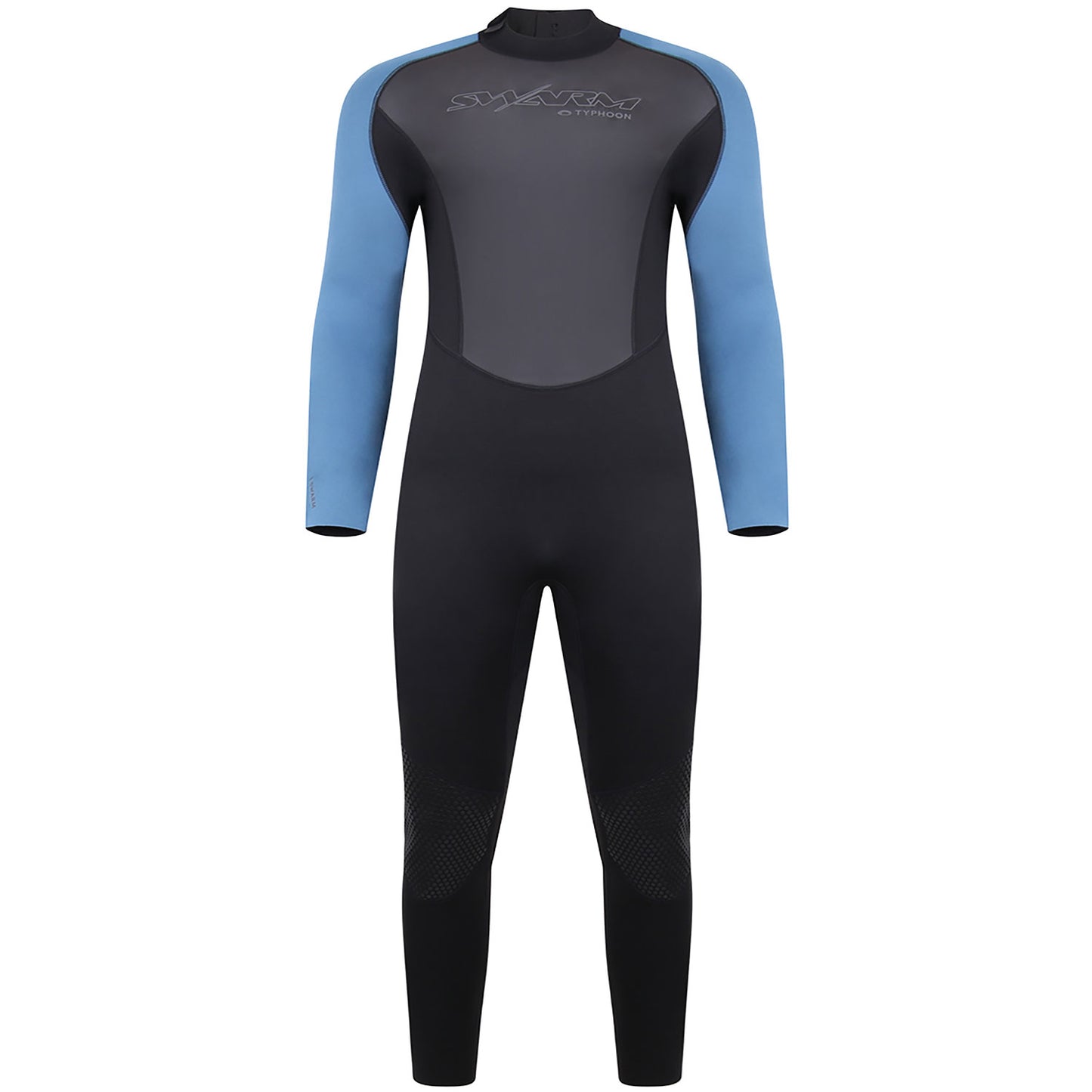  Typhoon Swarm3 3/2mm Back Zip Wetsuit - Black/Blue Steel