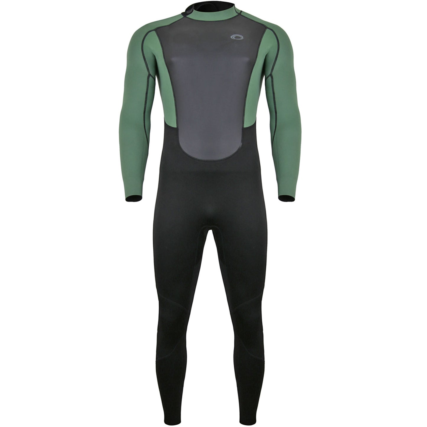  Typhoon Storm3 3/2mm Back Zip Wetsuit - Black/Green