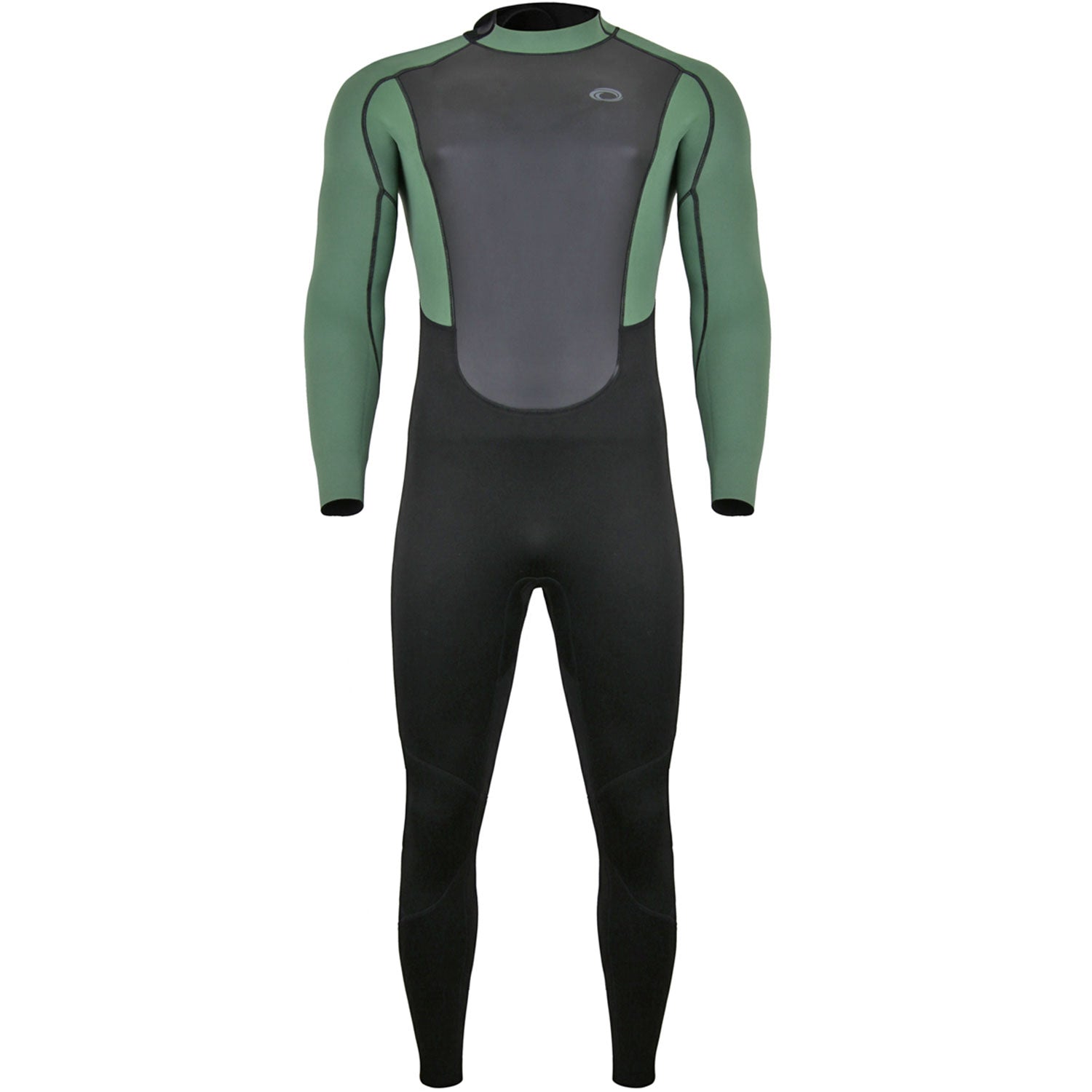  Typhoon Storm3 3/2mm Back Zip Wetsuit - Black/Green