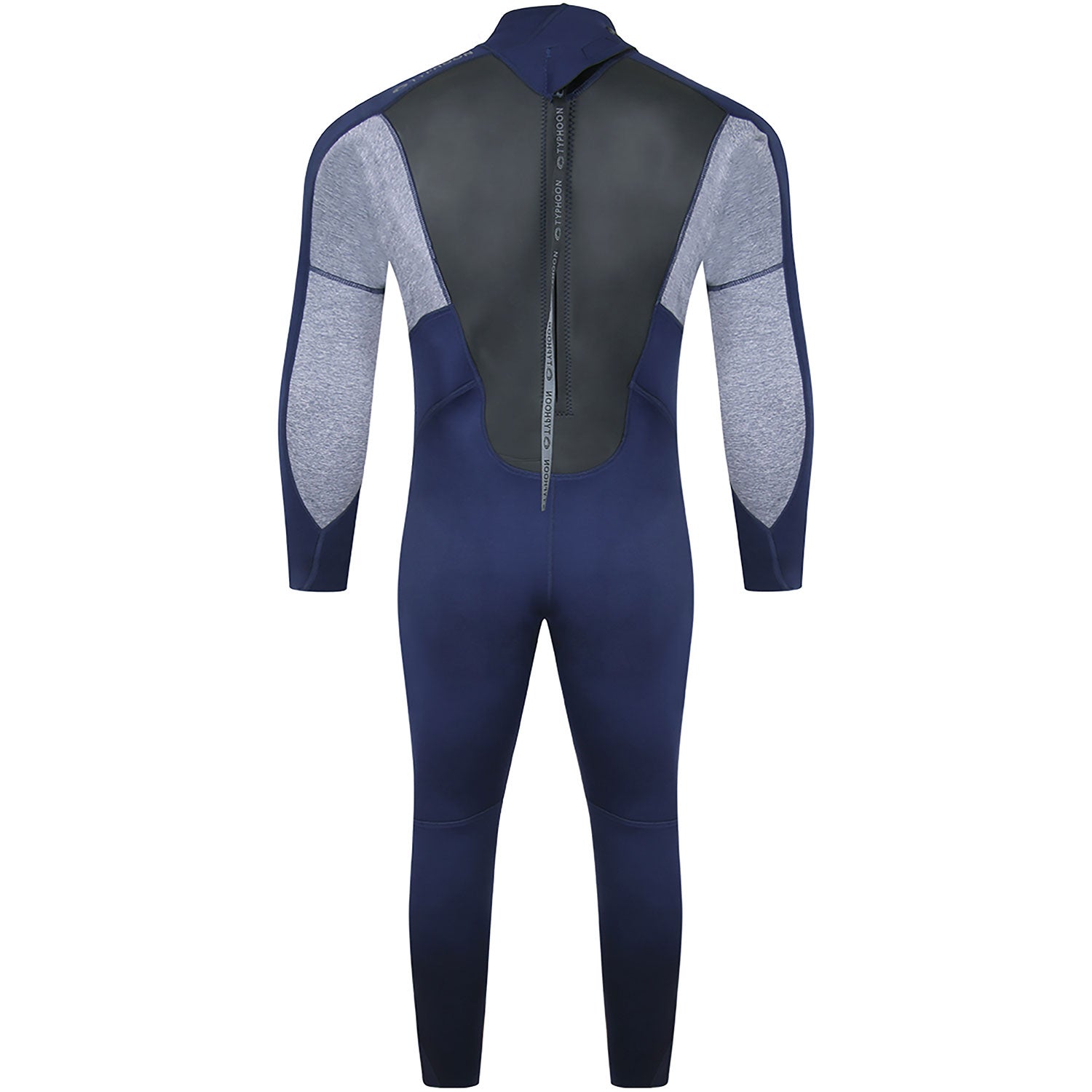  Typhoon Storm3 3/2mm Back Zip Wetsuit - Navy/ Grey Marl