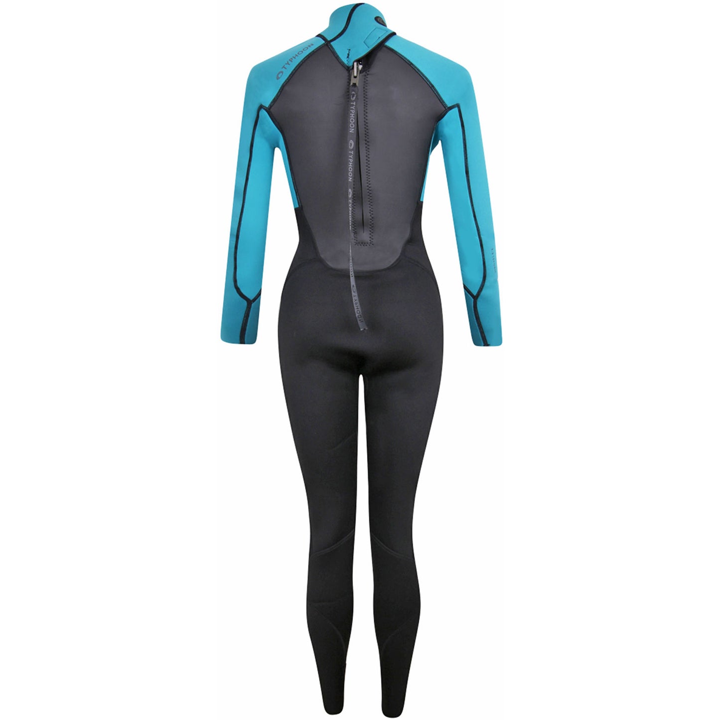  Typhoon Womens Storm3 3/2mm Backzip Wetsuit - Aqua