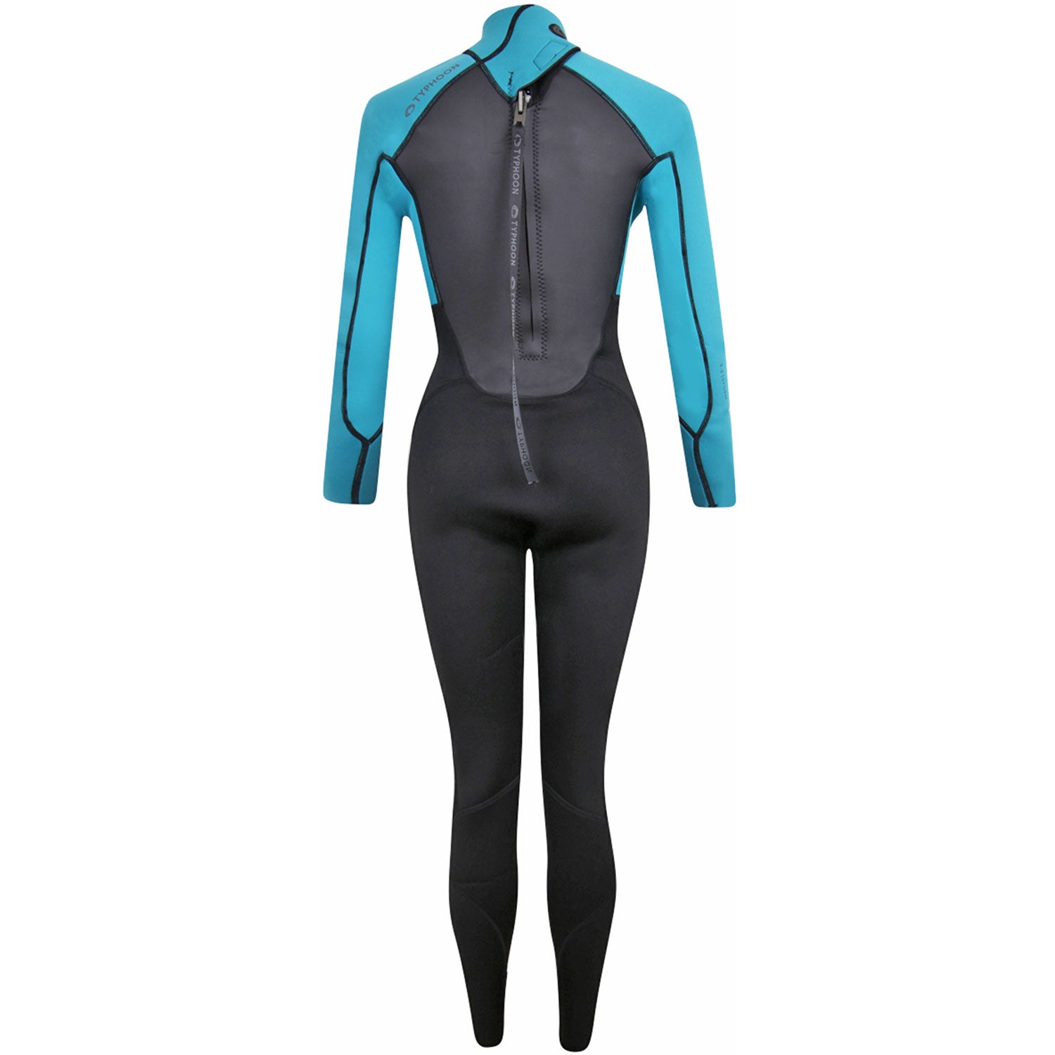  Typhoon Womens Storm3 3/2mm Backzip Wetsuit - Aqua
