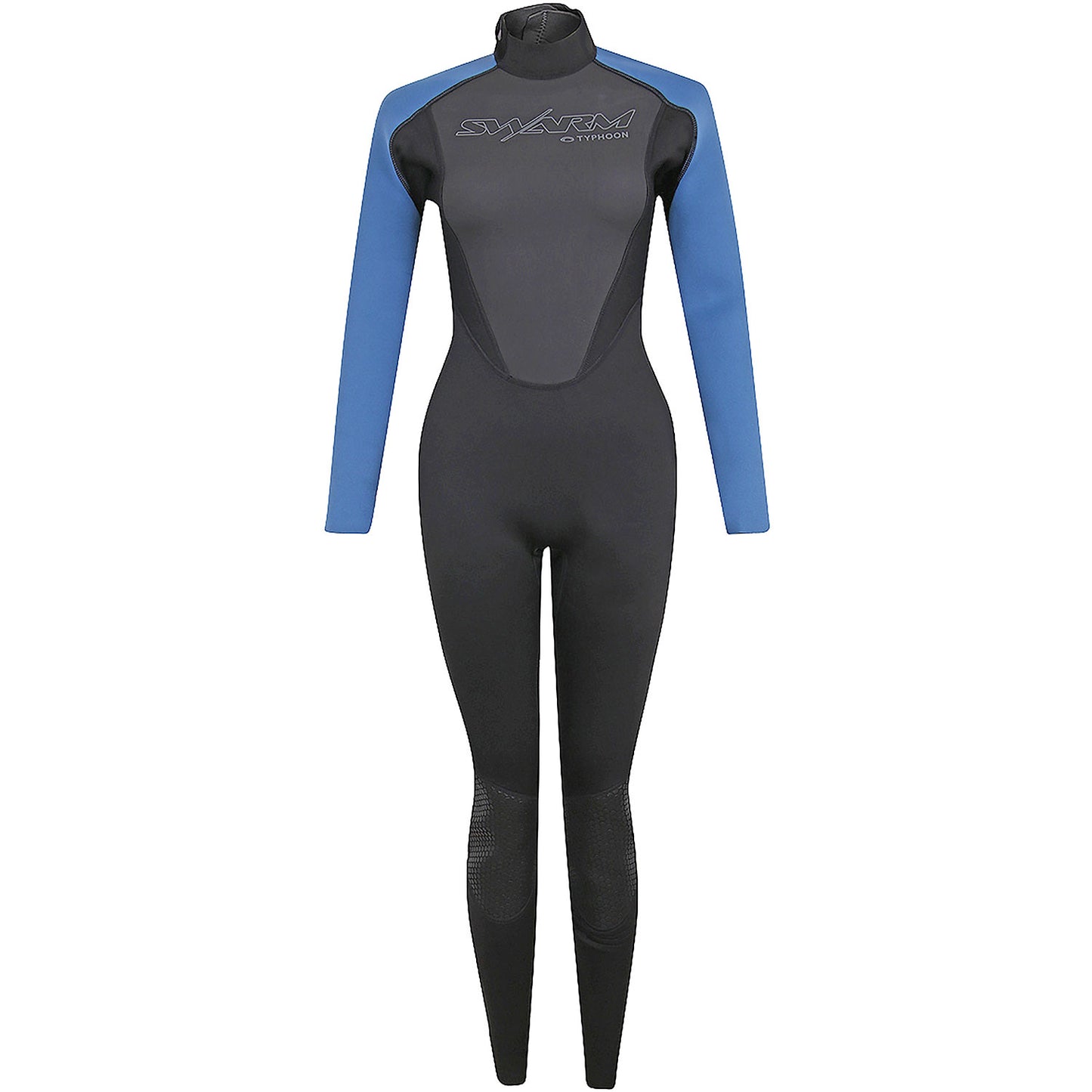  Typhoon Womens Swarm3 3/2mm Backzip Wetsuit - Black/Blue