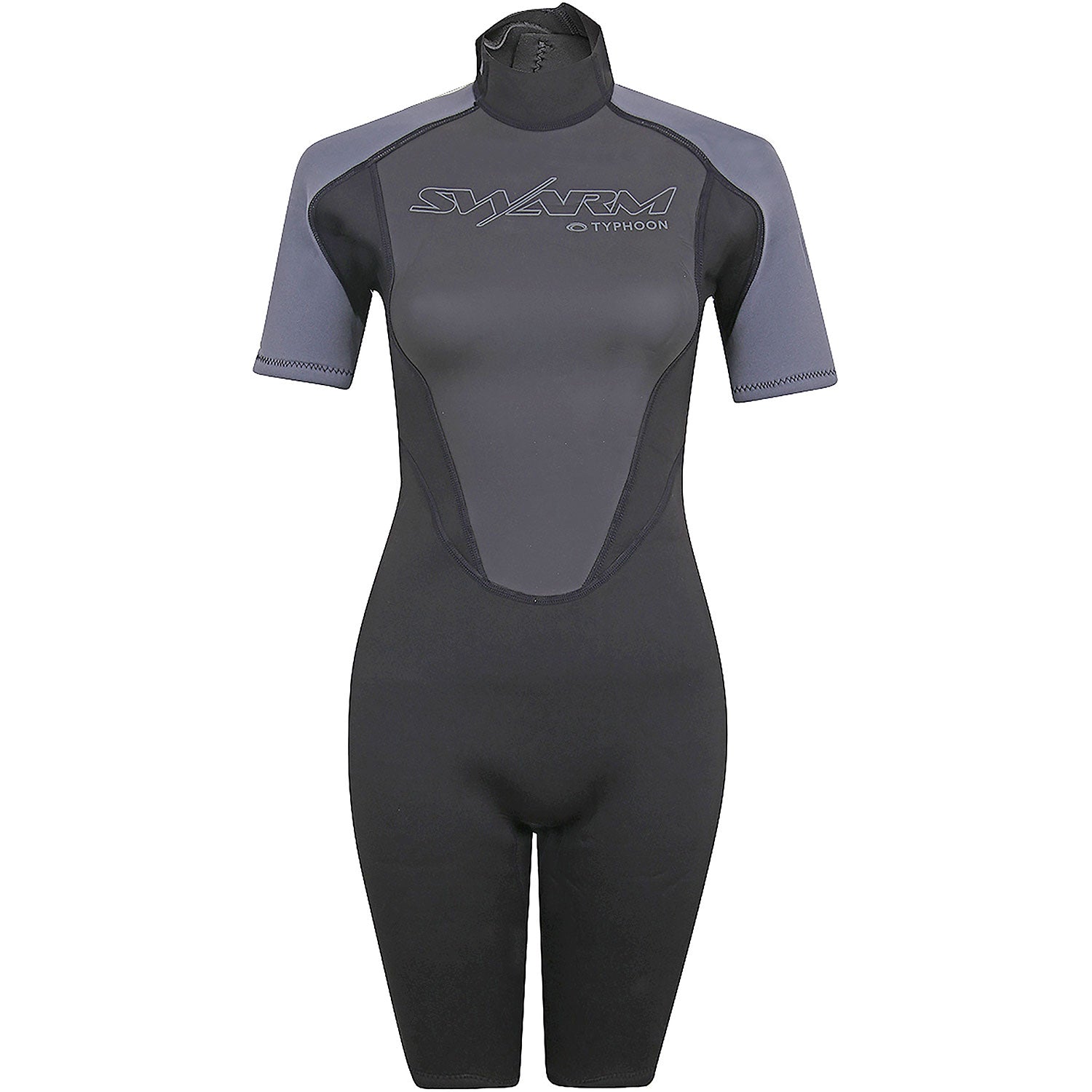  Typhoon Womens Swarm3 3/2mm Shorty Wetsuit - Black/Graphite