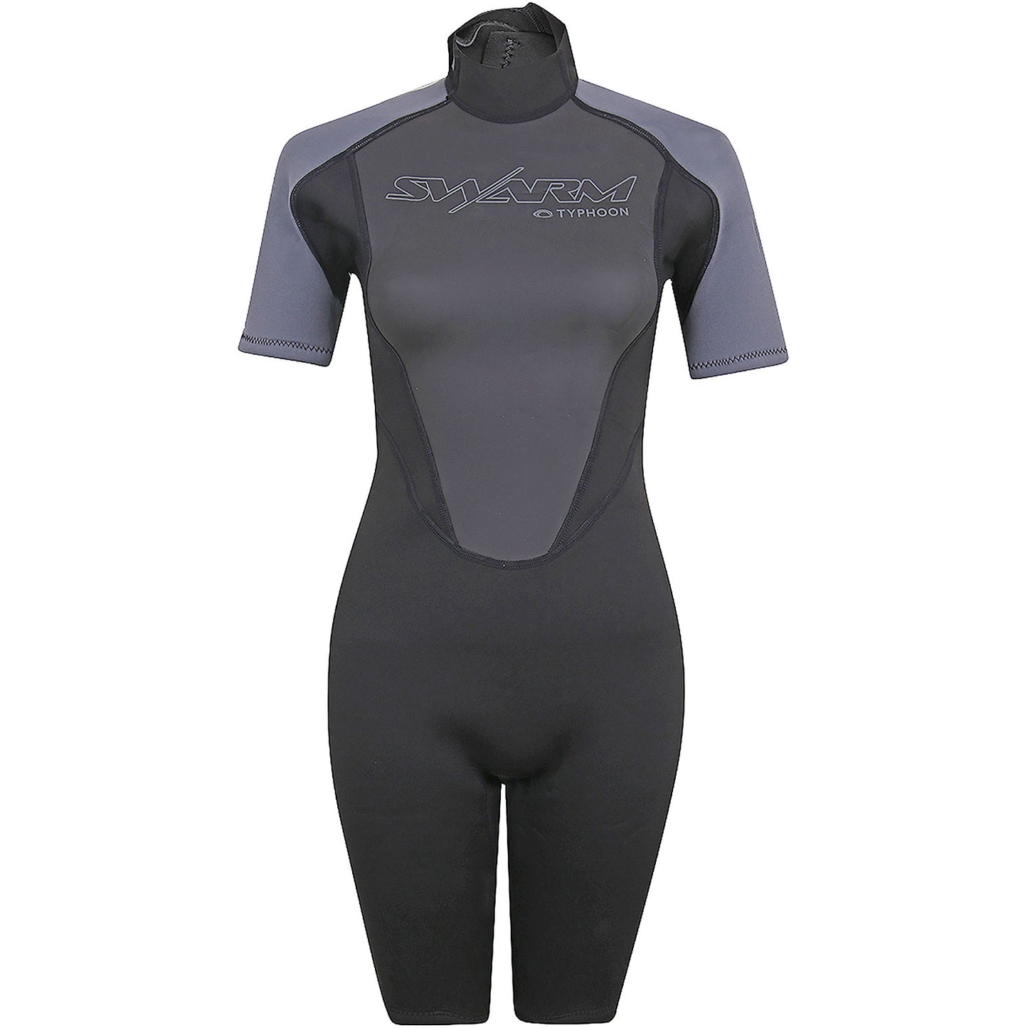  Typhoon Womens Swarm3 3/2mm Shorty Wetsuit - Black/Graphite