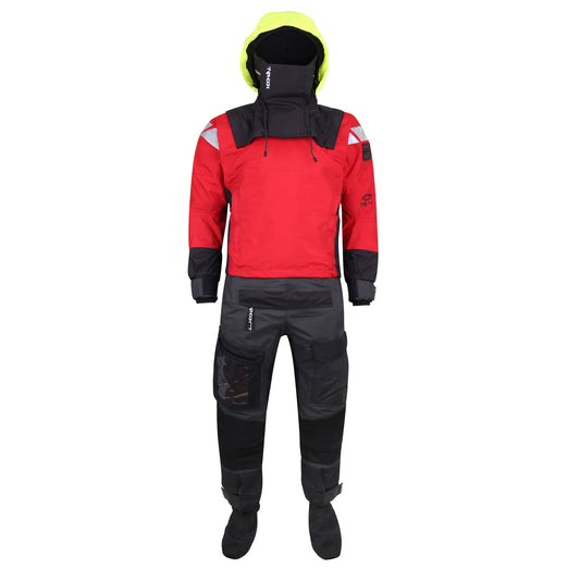  Typhoon PS440 Hinge Drysuit & Undersuit - Red/Grey