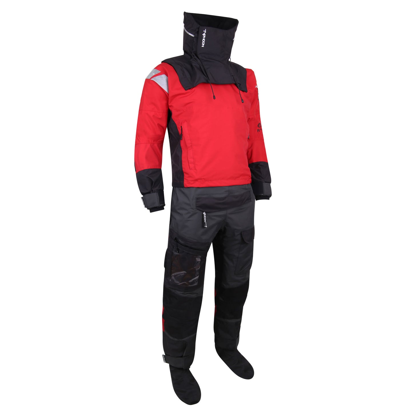 Typhoon PS440 Hinge Drysuit & Undersuit - Red/Grey