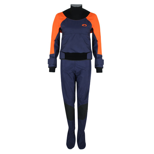  Typhoon Ladies Hendra Hinge Drysuit & Undersuit - Navy/Orange