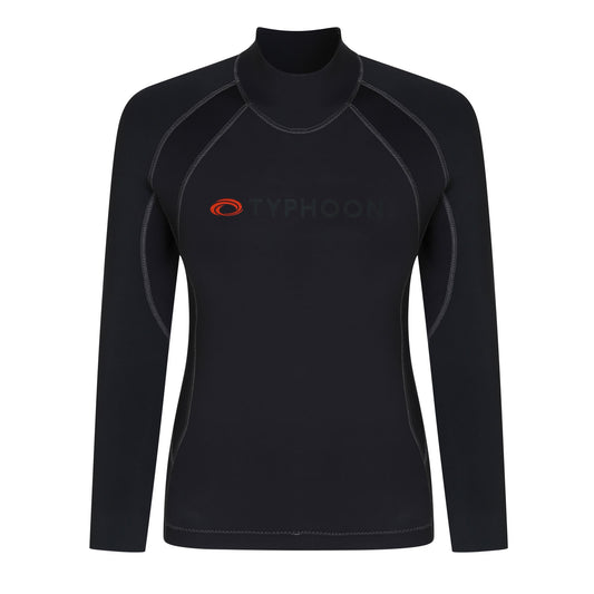  Typhoon Womens Caliso ECO 3mm Wetsuit Top - Black