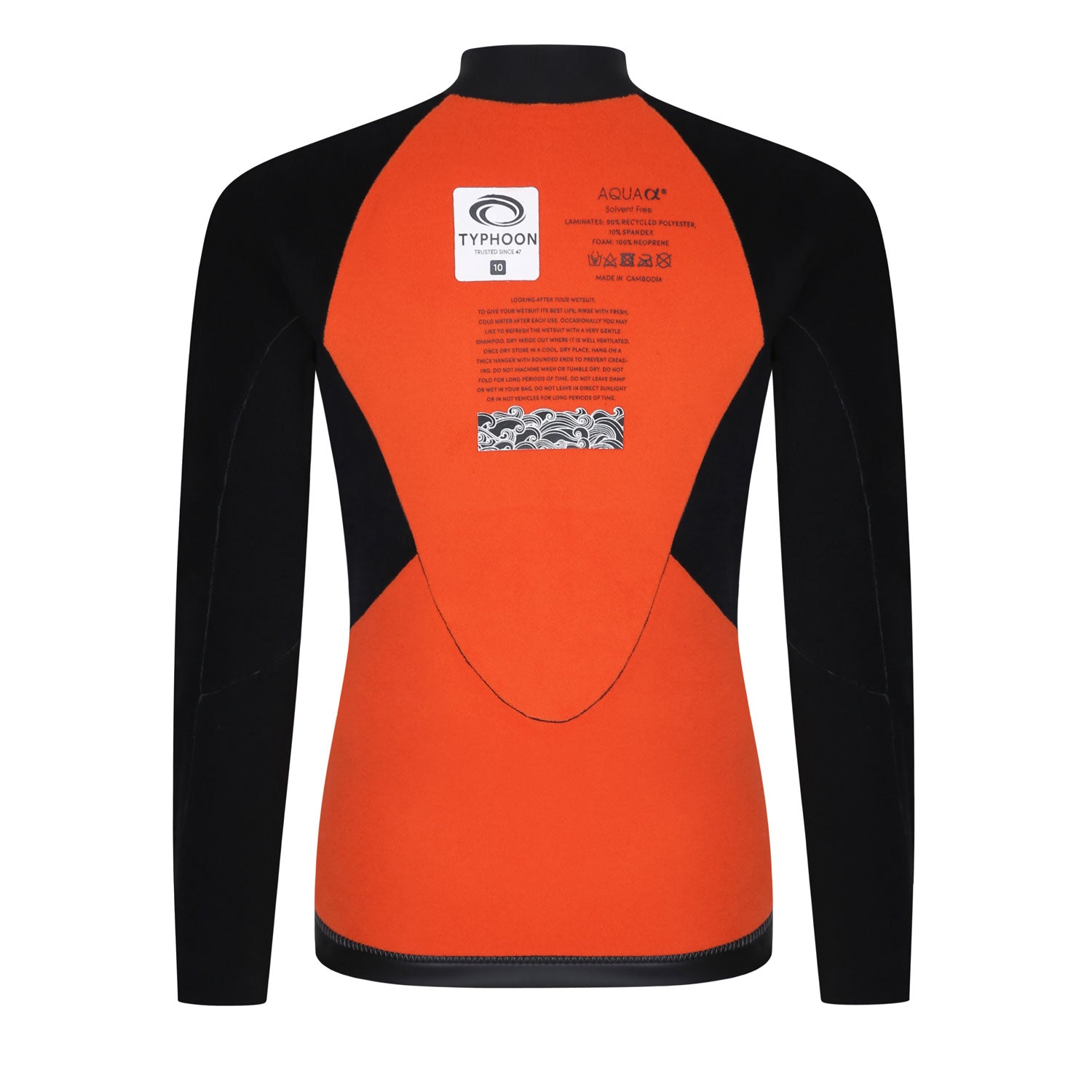  Typhoon Womens Caliso ECO 3mm Wetsuit Top - Black