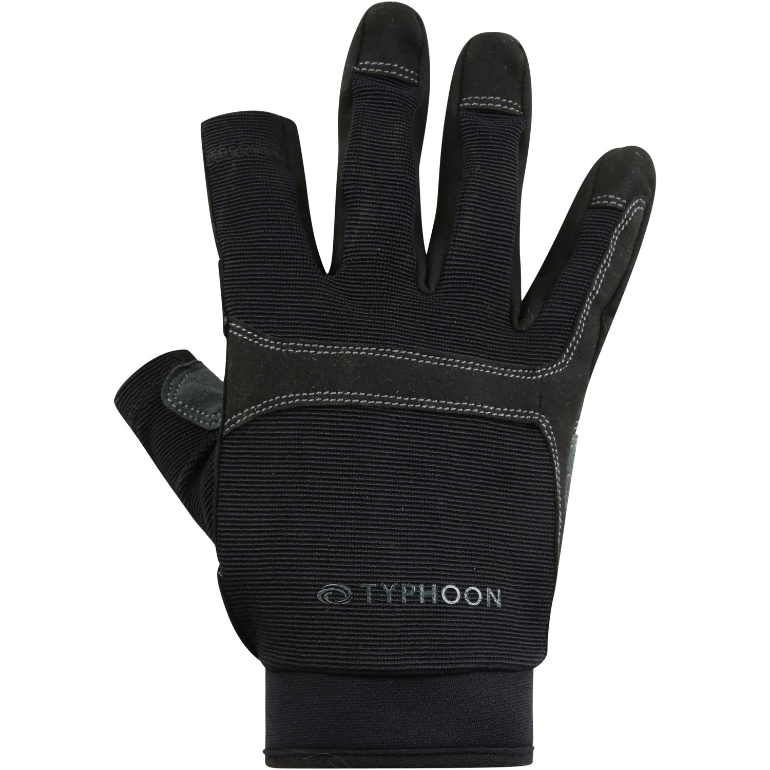  Typhoon Junior Colwyn Full Finger Sailing Gloves - Black