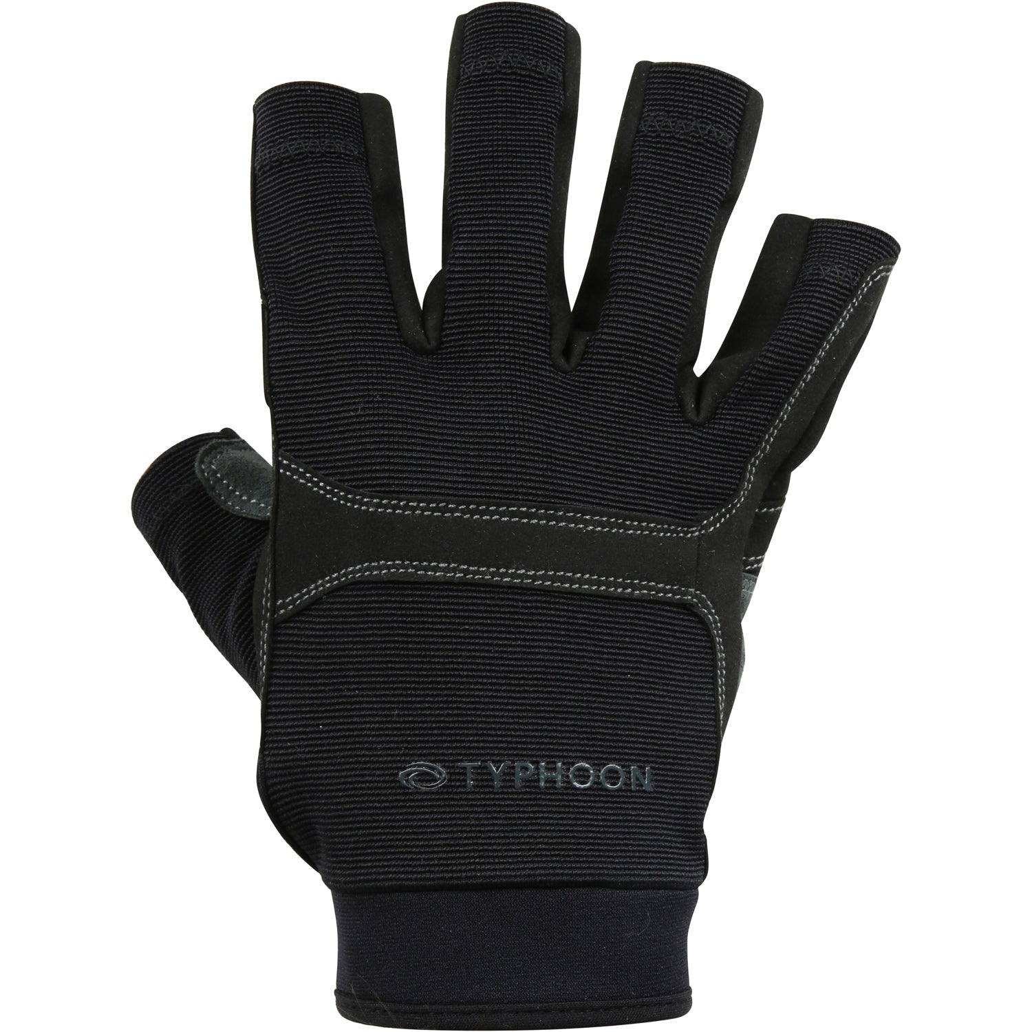  Typhoon Colwyn Half Finger Sailing Gloves - Black