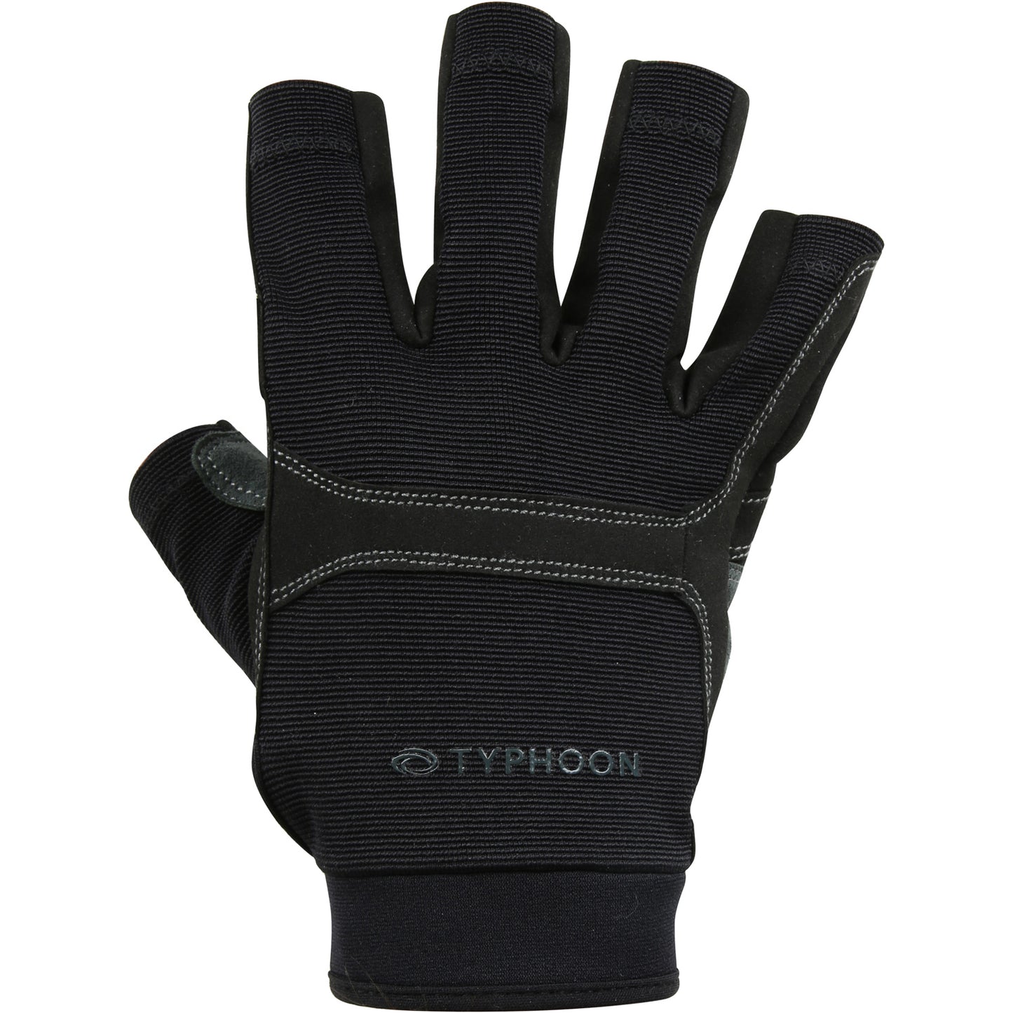  Typhoon Junior Colwyn Half Finger Sailing Gloves - Black
