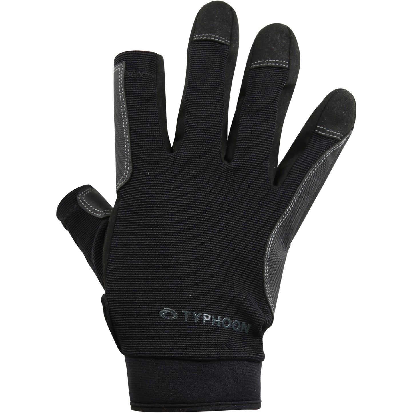  Typhoon Raceline 2.0 Full Finger Sailing Gloves - Black