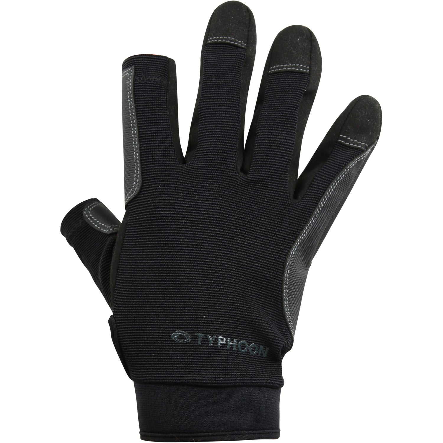  Typhoon Raceline 2.0 Full Finger Sailing Gloves - Black