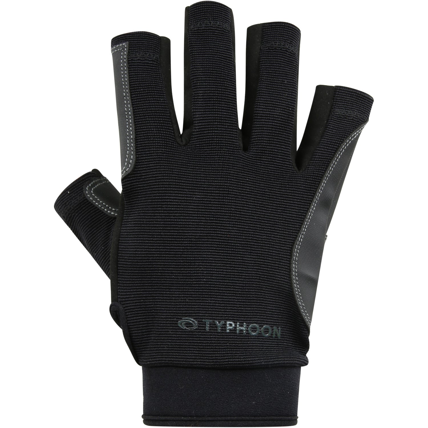  Typhoon Junior Raceline 2.0 Full Finger Sailing Gloves - Black