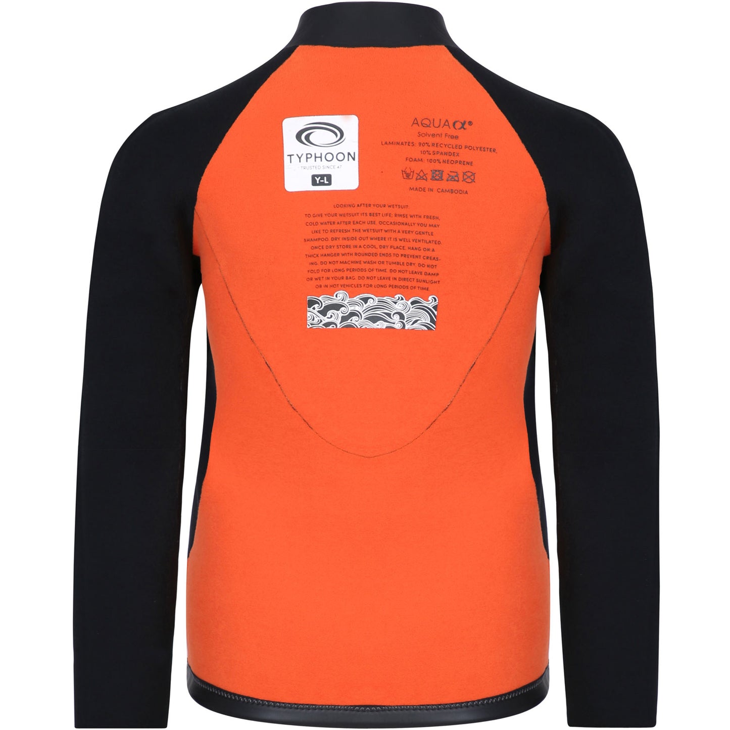  Typhoon Junior Caliso3 Wetsuit Top - Black