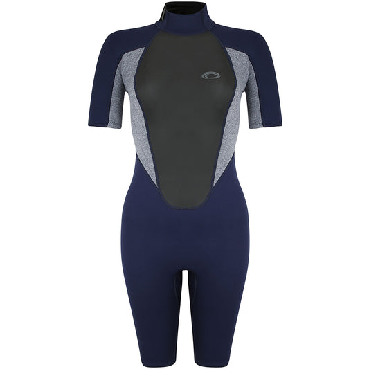  Typhoon Womens Storm3 3/2mm Shorty Wetsuit - Grey Marl