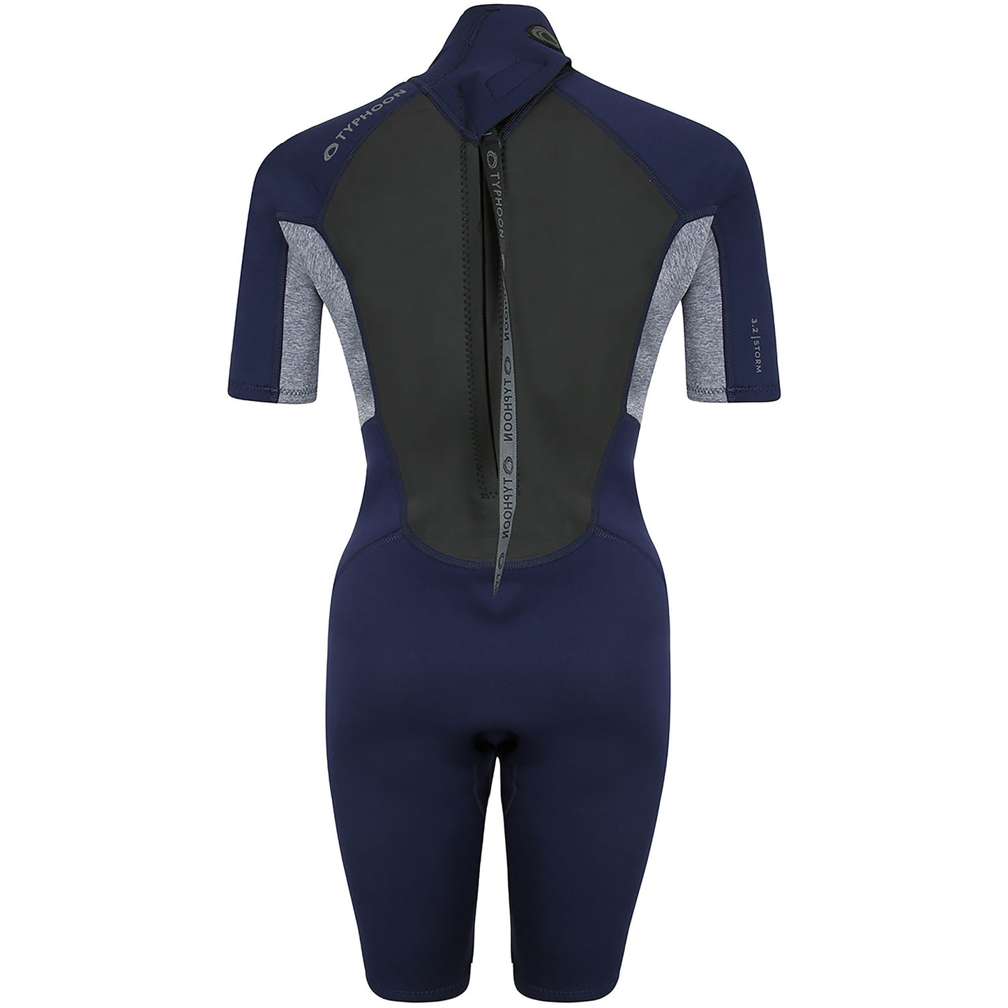 Typhoon Womens Storm3 3/2mm Shorty Wetsuit - Grey Marl