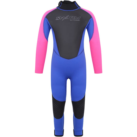  Typhoon Swarm3 Infants 3/2mm Fullsuit Wetsuit - Purple/Hot Pink