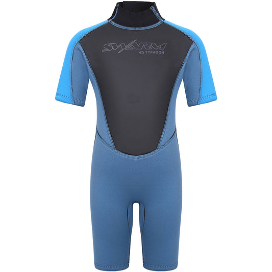  Typhoon Swarm3 Infants 3/2mm Shorty Wetsuit - Blue Steel/Blue
