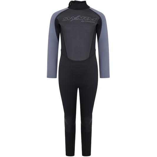  Typhoon Swarm3 Boys 3/2mm Fullsuit Wetsuit - Black/Graphite