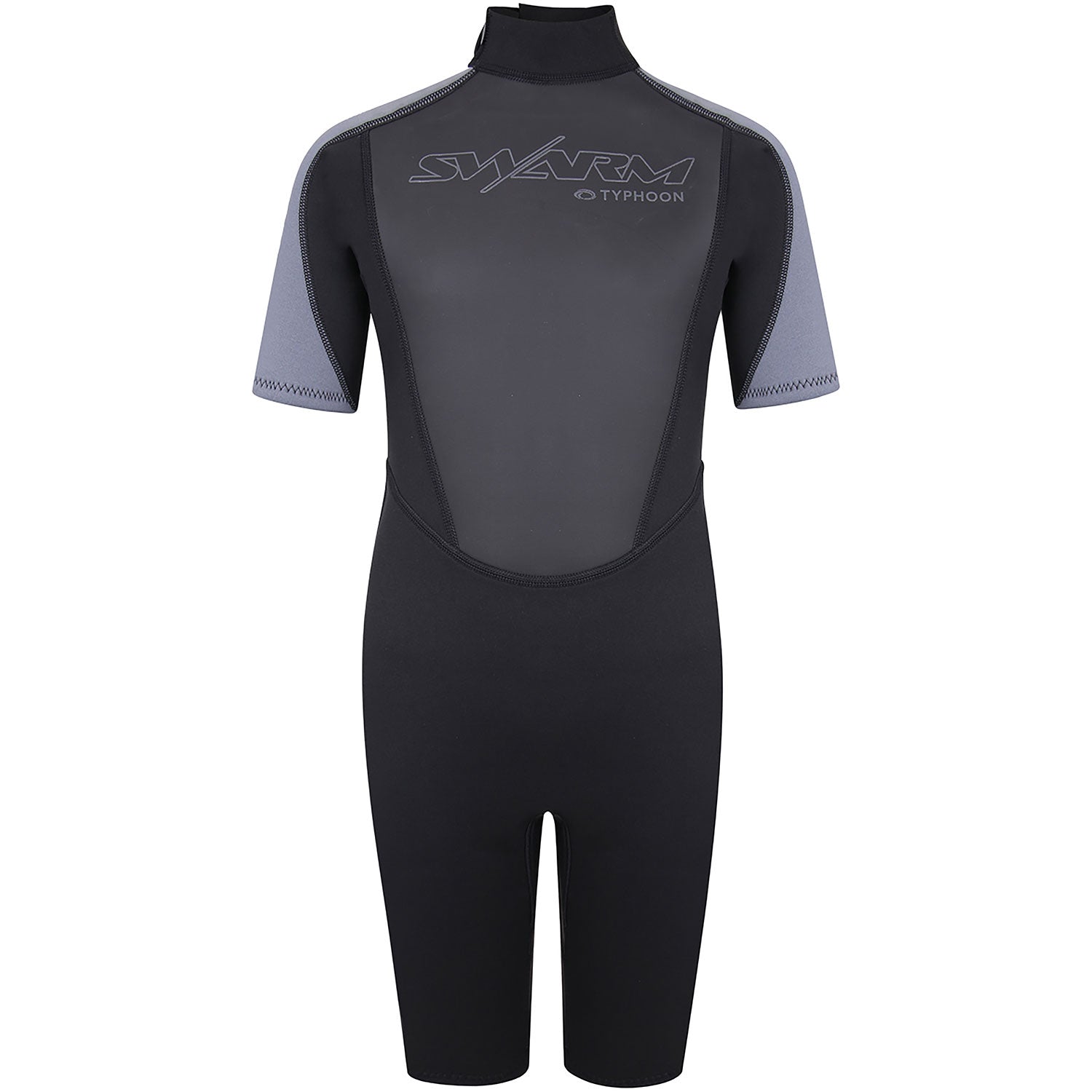  Typhoon Swarm3 Boys 3/2mm Shorty Wetsuit - Black/Graphite