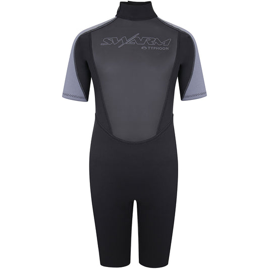  Typhoon Swarm3 Boys 3/2mm Shorty Wetsuit - Black/Graphite