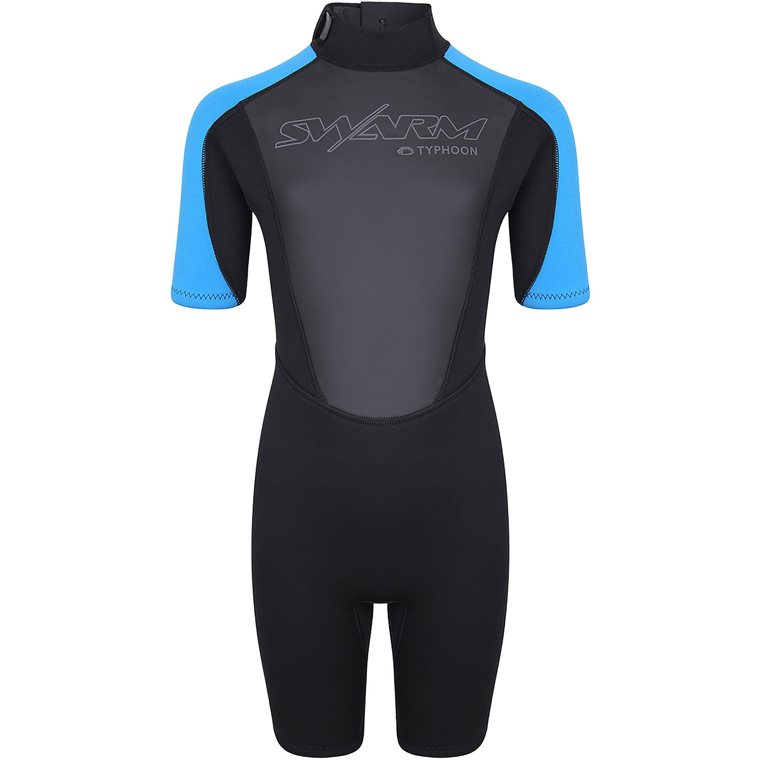  Typhoon Swarm3 Boys 3/2mm Shorty Wetsuit - Black/Blue