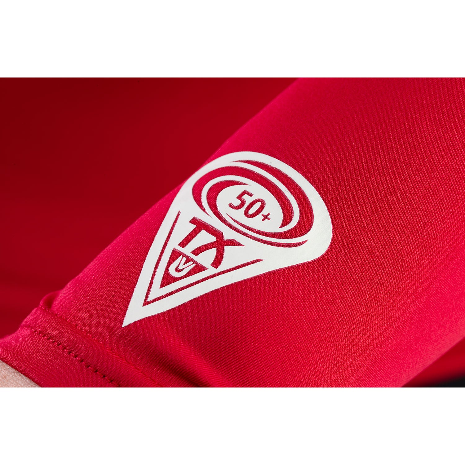  Typhoon Long Sleeve Flat Locked Rash Vest - Rich Red