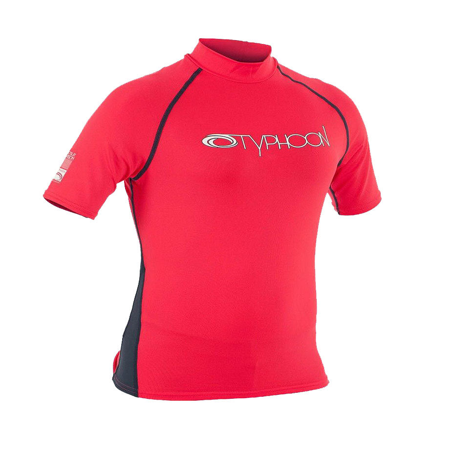  Typhoon Womens Short Sleeve Rash Vest - Pink/Graphite
